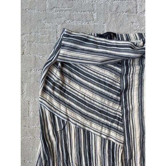 BCBG MAXAZRIA Striped Maxi Wrap Skirt Lined - Picture 5 of 8